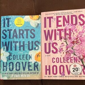 It Starts With Us and It Ends With Us Set of 2 Novels by Colleen Hoover